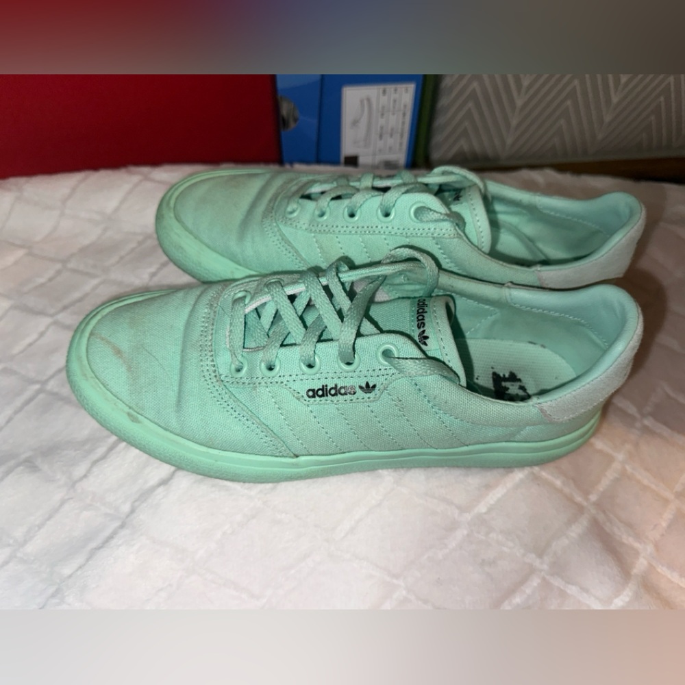 Adidas Women's Pastel Green Sneakers